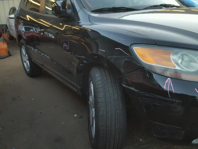 5NMSH73E97H051346 - 2007 HYUNDAI SANTA FE S BLACK photo 9