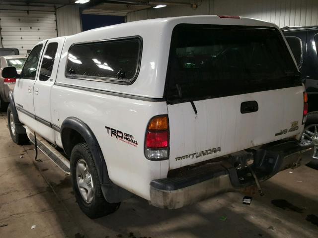 5TBBT44172S318961 - 2002 TOYOTA TUNDRA ACC WHITE photo 3