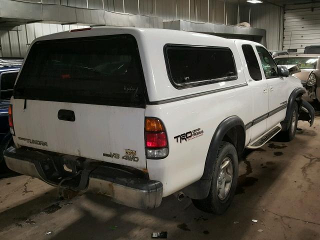 5TBBT44172S318961 - 2002 TOYOTA TUNDRA ACC WHITE photo 4