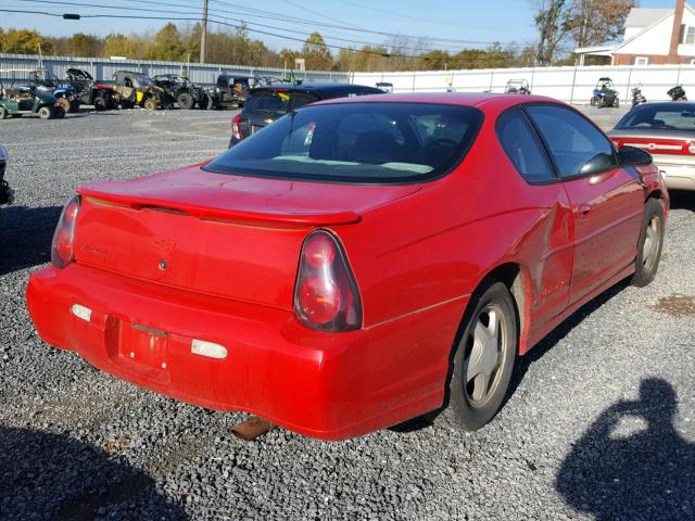 2G1WX15K729305146 - 2002 CHEVROLET MONTE CARL RED photo 4