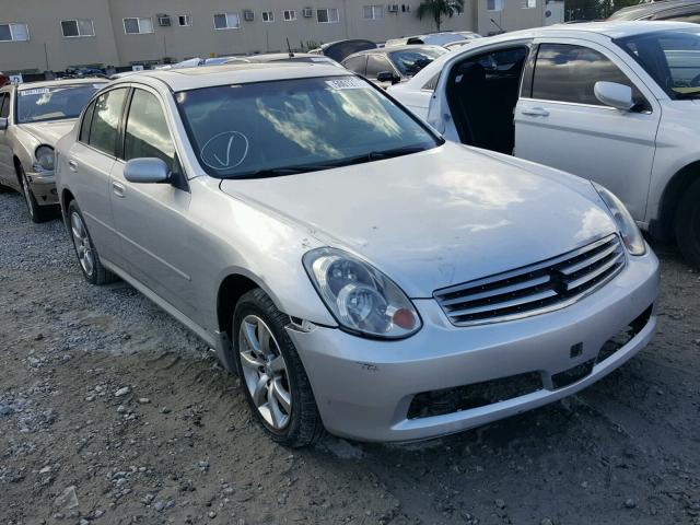 JNKCV51F86M611604 - 2006 INFINITI G35 SILVER photo 1