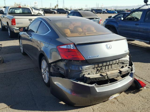 1HGCS22819A012687 - 2009 HONDA ACCORD EXL GRAY photo 3