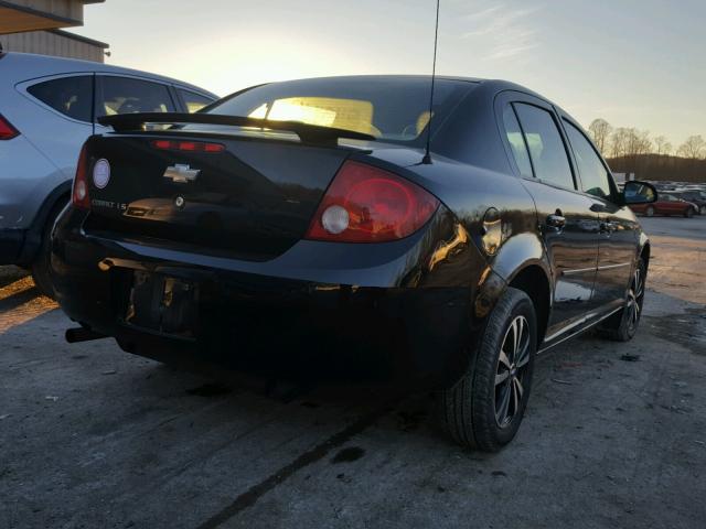 1G1AK55F277277350 - 2007 CHEVROLET COBALT LS BLACK photo 4