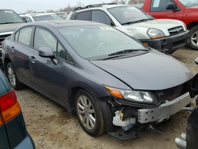 19XFB2F84CE041126 - 2012 HONDA CIVIC EX GRAY photo 1