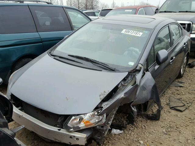 19XFB2F84CE041126 - 2012 HONDA CIVIC EX GRAY photo 2