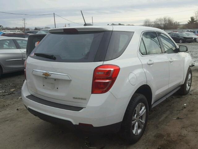 2GNALBEK2G1126352 - 2016 CHEVROLET EQUINOX LS WHITE photo 4