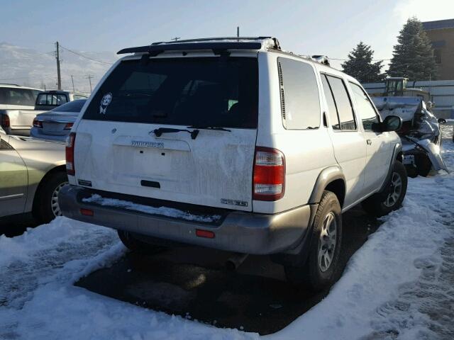 JN8DR09Y71W572587 - 2001 NISSAN PATHFINDER WHITE photo 4