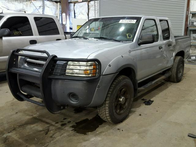 1N6ED27T62C394074 - 2002 NISSAN FRONTIER C SILVER photo 2