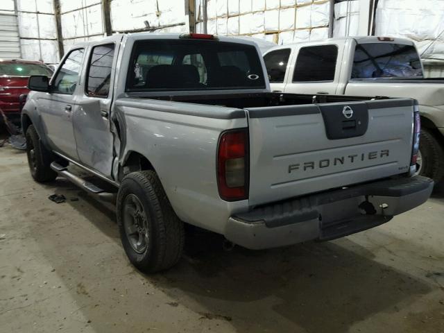 1N6ED27T62C394074 - 2002 NISSAN FRONTIER C SILVER photo 3