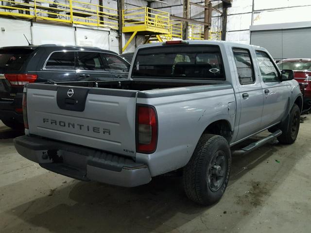 1N6ED27T62C394074 - 2002 NISSAN FRONTIER C SILVER photo 4