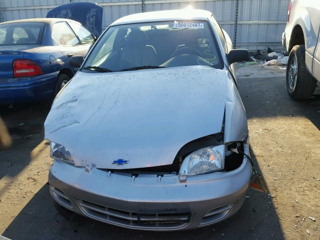 1G1JC124727392785 - 2002 CHEVROLET CAVALIER SILVER photo 10