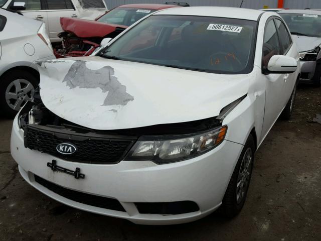 KNAFU4A24B5365340 - 2011 KIA FORTE EX WHITE photo 2