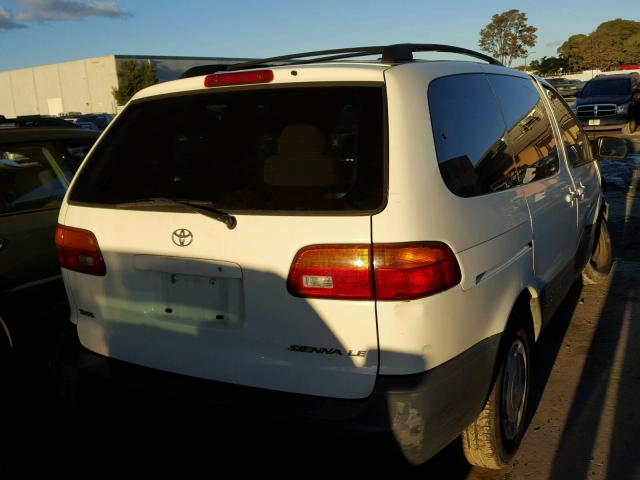 4T3ZF13C9YU244609 - 2000 TOYOTA SIENNA LE WHITE photo 4