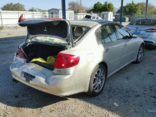 JNKCV51E26M515751 - 2006 INFINITI G35 GOLD photo 4