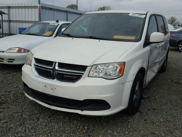 2C4RDGCG2CR310058 - 2012 DODGE GRAND CARA WHITE photo 2