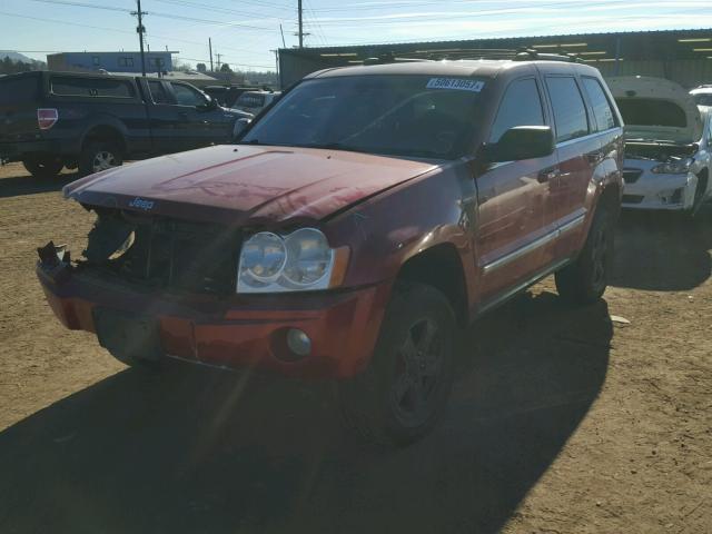 1J4HR58N36C317150 - 2006 JEEP GRAND CHER RED photo 2