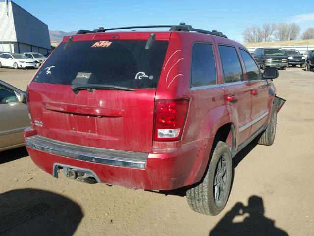 1J4HR58N36C317150 - 2006 JEEP GRAND CHER RED photo 4