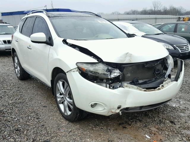 JN8AZ18W99W127398 - 2009 NISSAN MURANO S WHITE photo 1