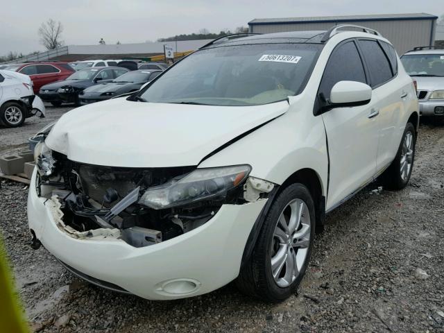 JN8AZ18W99W127398 - 2009 NISSAN MURANO S WHITE photo 2