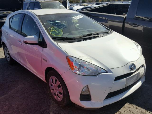 JTDKDTB39E1072225 - 2014 TOYOTA PRIUS C WHITE photo 1