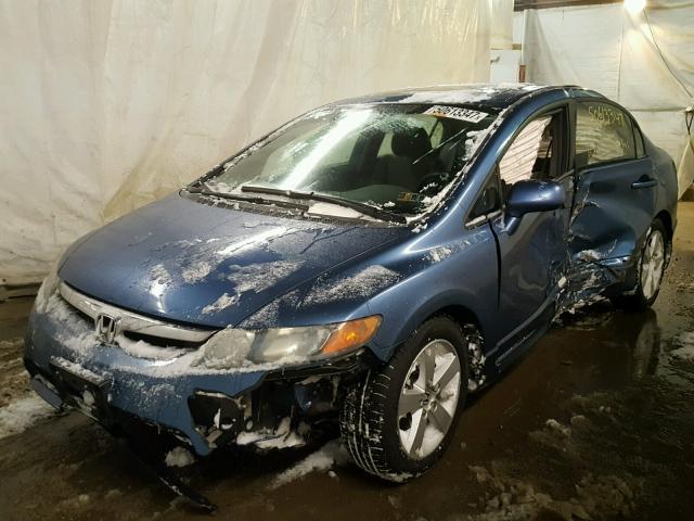 1HGFA16846L035885 - 2006 HONDA CIVIC EX BLUE photo 2