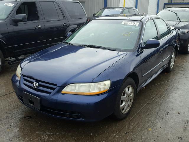 1HGCG55652A132172 - 2002 HONDA ACCORD EX BLUE photo 2