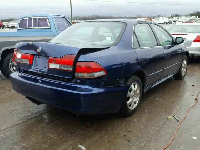 1HGCG55652A132172 - 2002 HONDA ACCORD EX BLUE photo 4