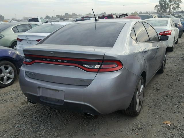 1C3CDFEB4ED860163 - 2014 DODGE DART GT GRAY photo 4