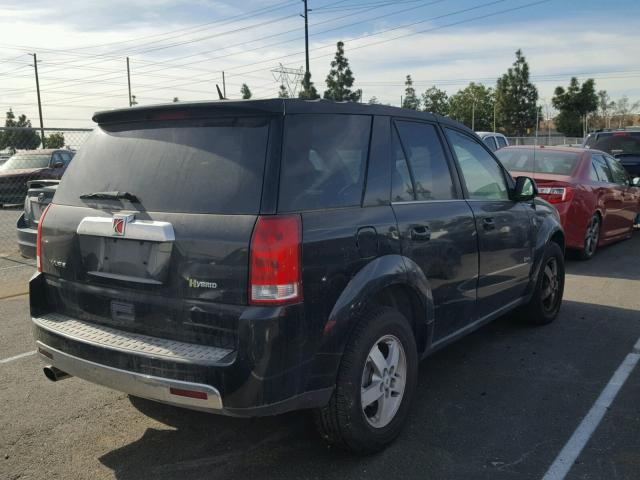 5GZCZ33Z07S834796 - 2007 SATURN VUE HYBRID BLACK photo 4