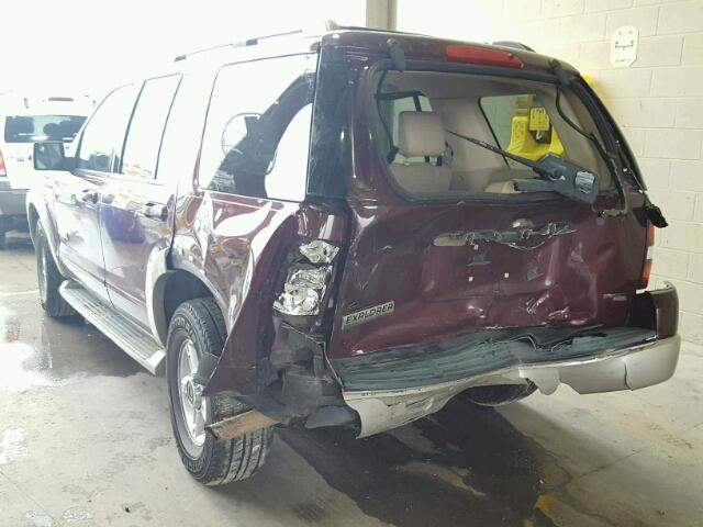 1FMEU64E66UB61212 - 2006 FORD EXPLORER E MAROON photo 3