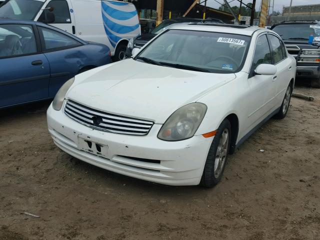 JNKCV51E14M100613 - 2004 INFINITI G35 WHITE photo 2