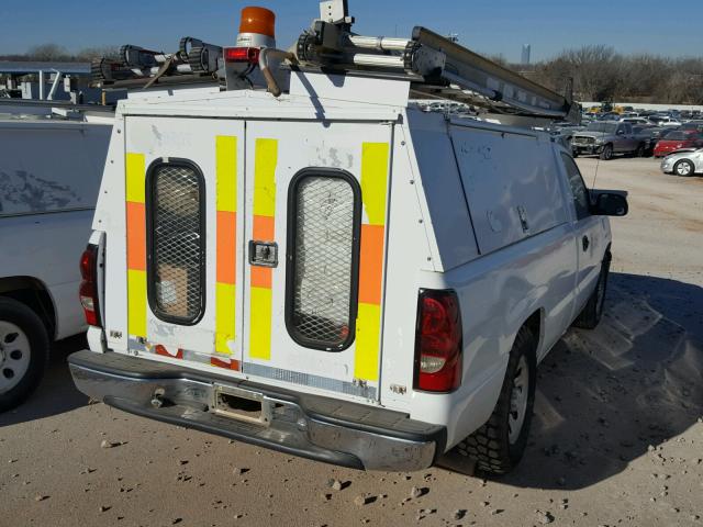 1GCEC14XX6Z291024 - 2006 CHEVROLET SILVERADO WHITE photo 4