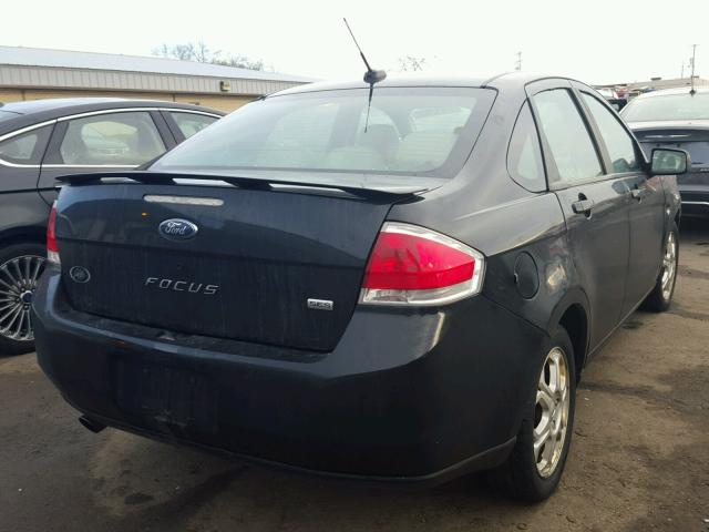 1FAHP36N49W266379 - 2009 FORD FOCUS SES BLACK photo 4