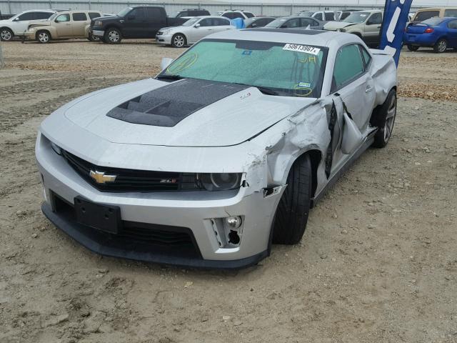 2G1FL1EP3D9800504 - 2013 CHEVROLET CAMARO ZL1 GRAY photo 2