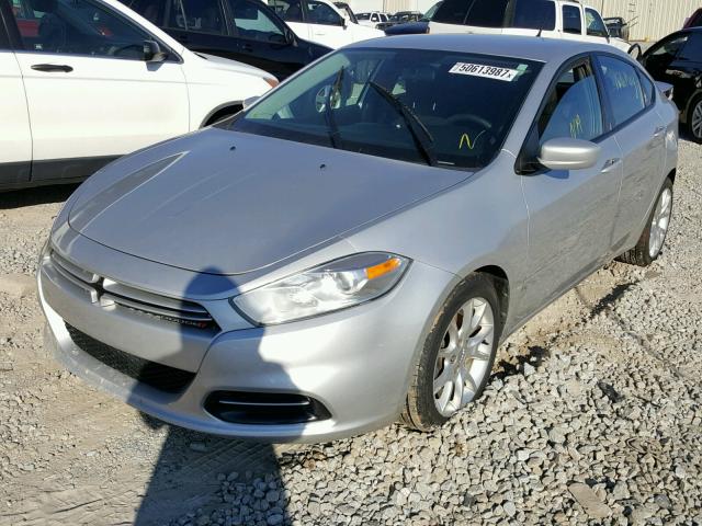 1C3CDFBA3DD233304 - 2013 DODGE DART SXT SILVER photo 2