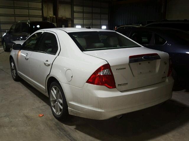 3FAHP0CG9CR219234 - 2012 FORD FUSION SEL WHITE photo 3