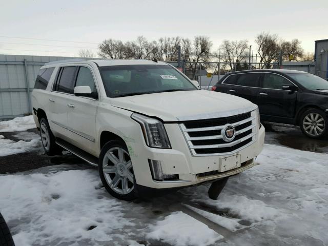 1GYS4HKJ7FR300277 - 2015 CADILLAC ESCALADE E WHITE photo 1