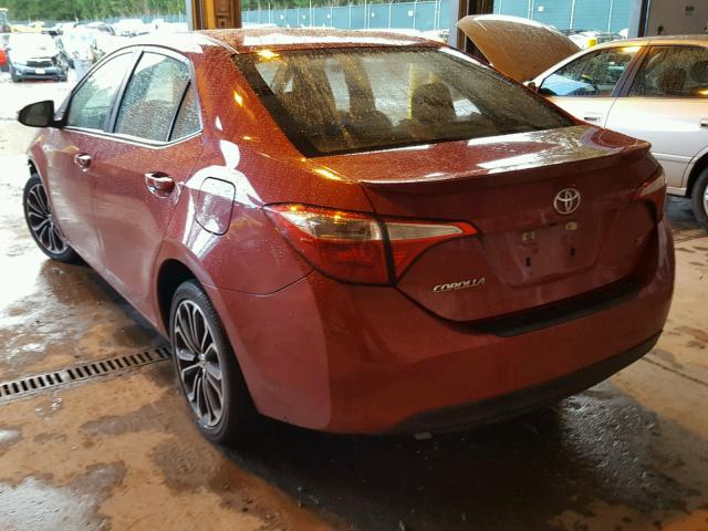 5YFBURHE5EP141239 - 2014 TOYOTA COROLLA L RED photo 3