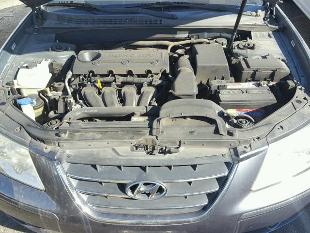 5NPET46CX9H522172 - 2009 HYUNDAI SONATA GLS CHARCOAL photo 7