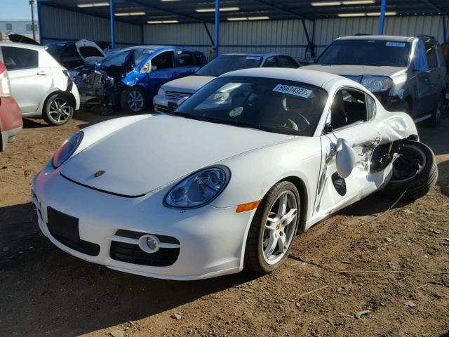 WP0AB29878U780277 - 2008 PORSCHE CAYMAN S WHITE photo 2