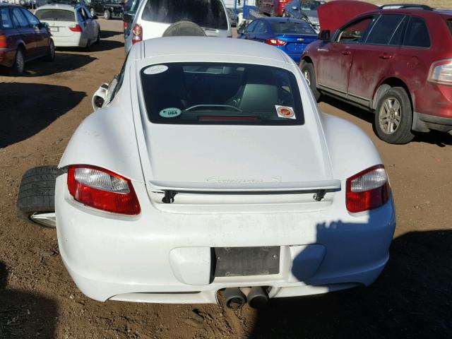 WP0AB29878U780277 - 2008 PORSCHE CAYMAN S WHITE photo 6