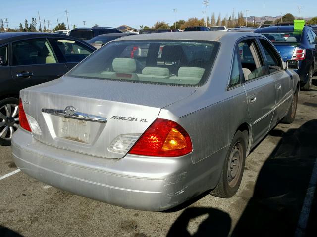 4T1BF28B6YU022254 - 2000 TOYOTA AVALON XL SILVER photo 4