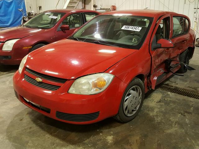 1G1AL55F677265635 - 2007 CHEVROLET COBALT LT RED photo 2