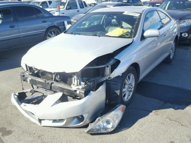 4T1CE30PX4U800442 - 2004 TOYOTA CAMRY SOLA SILVER photo 2