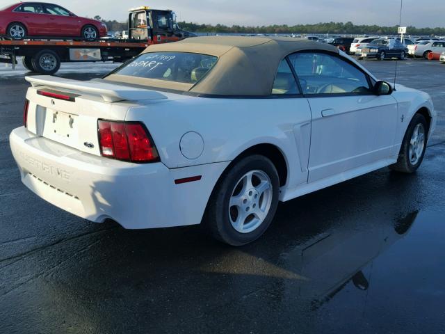 1FAFP44433F360350 - 2003 FORD MUSTANG WHITE photo 4