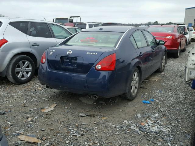 1N4BA41E16C822620 - 2006 NISSAN MAXIMA SE BLUE photo 4