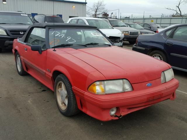 1FACP45E1MF186483 - 1991 FORD MUSTANG GT RED photo 1