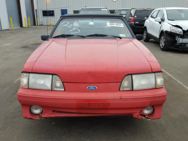 1FACP45E1MF186483 - 1991 FORD MUSTANG GT RED photo 7