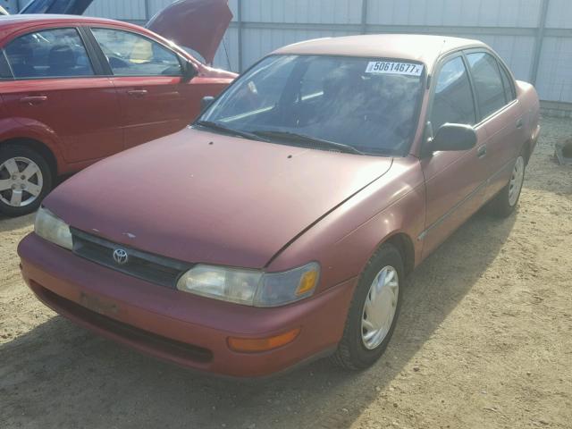 JT2AE09E0P0031546 - 1993 TOYOTA COROLLA LE RED photo 2