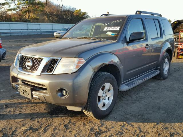 5N1AR18B78C609369 - 2008 NISSAN PATHFINDER BROWN photo 2